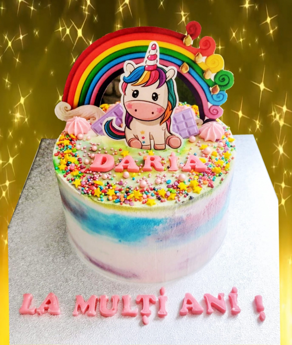 Topper curcubeu cu unicorn - Adamea [14]