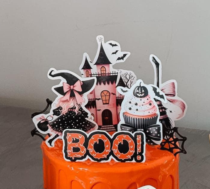Suită de toppere din carton cu tematica Halloween [2]