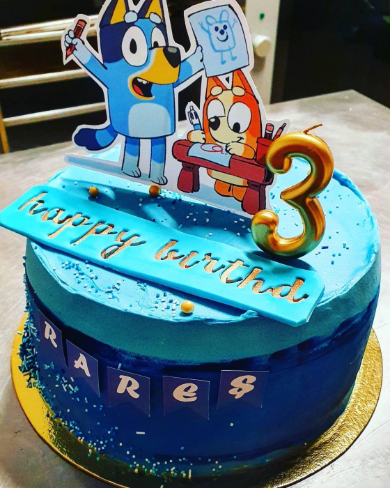 Suita toppere tort decoratiune cu Bluey [6]