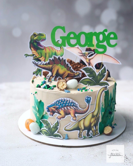 Suita de Toppere Dinozauri – Decor Tematic pentru Torturi și Candy Bar-uri [4]