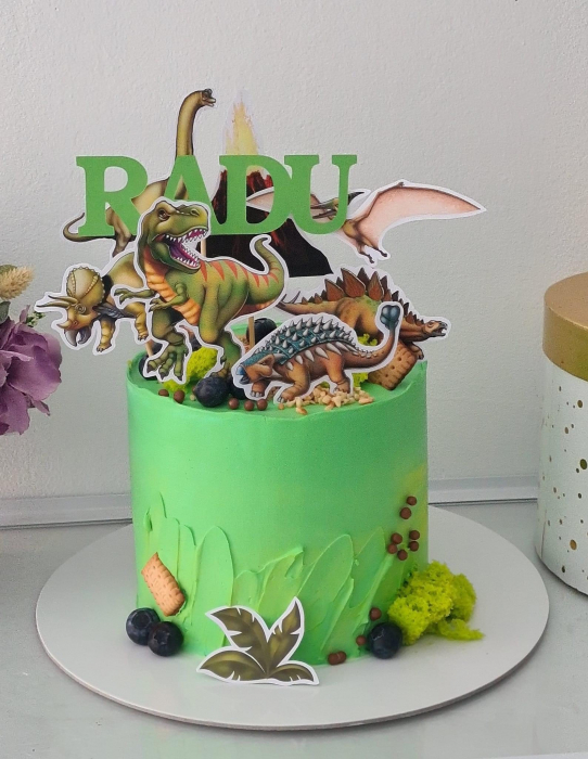 Suita de Toppere Dinozauri – Decor Tematic pentru Torturi și Candy Bar-uri [2]