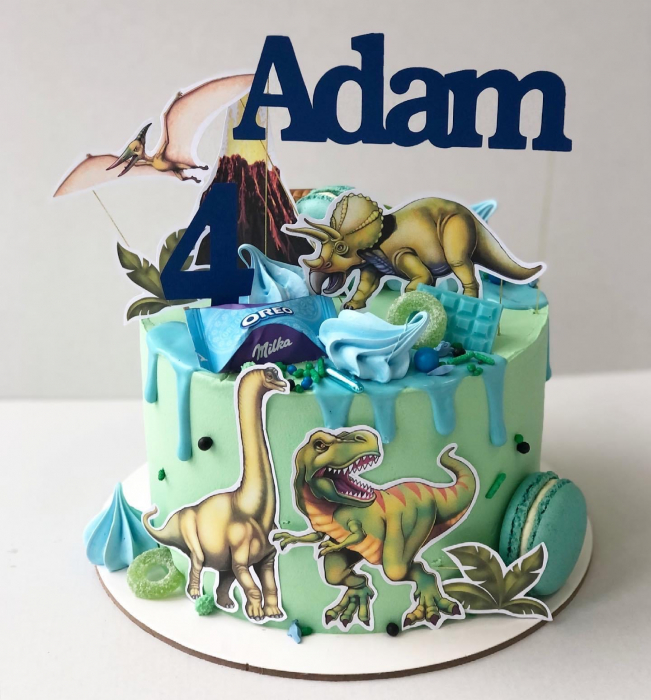 Suita de Toppere Dinozauri – Decor Tematic pentru Torturi și Candy Bar-uri [3]