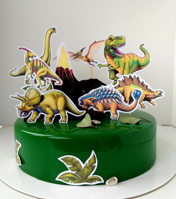 Suita de Toppere Dinozauri – Decor Tematic pentru Torturi și Candy Bar-uri [17]
