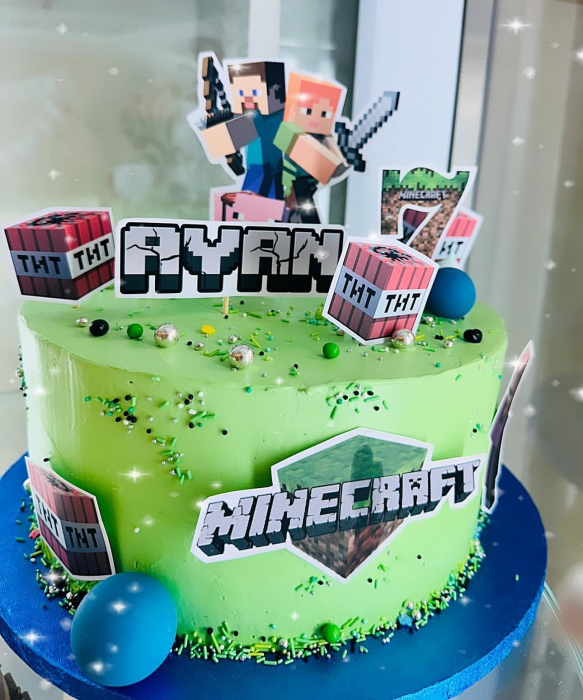 Suita de toppere din carton cu tematica Minecraft [10]
