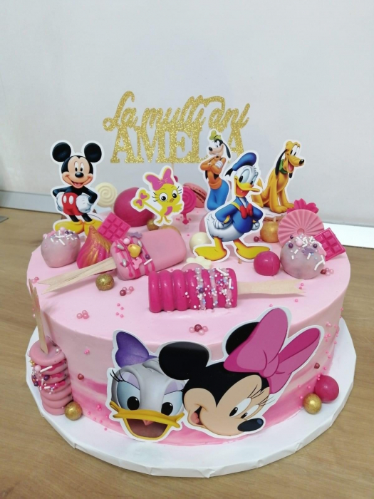 Toppere de tort adamea cu personaje  din carton [4]
