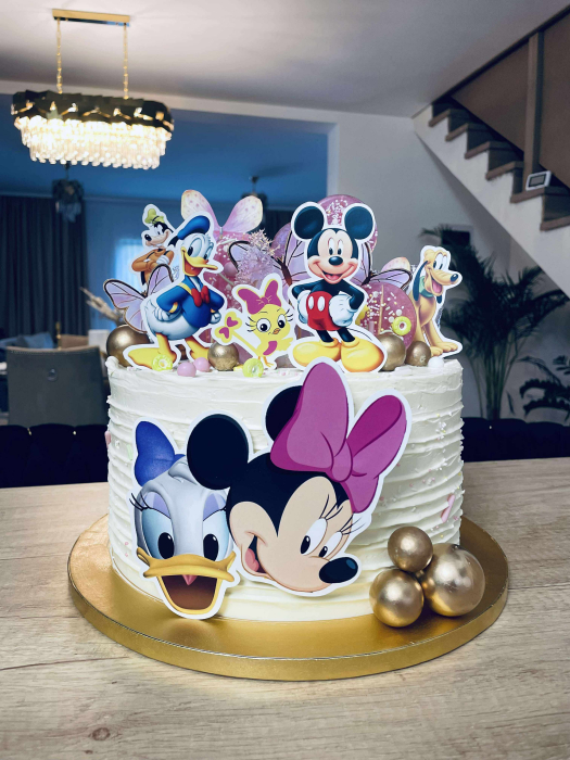 Toppere de tort adamea cu personaje  din carton [5]