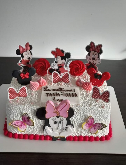 Suita de toppere tort cu Minnie rosu [2]