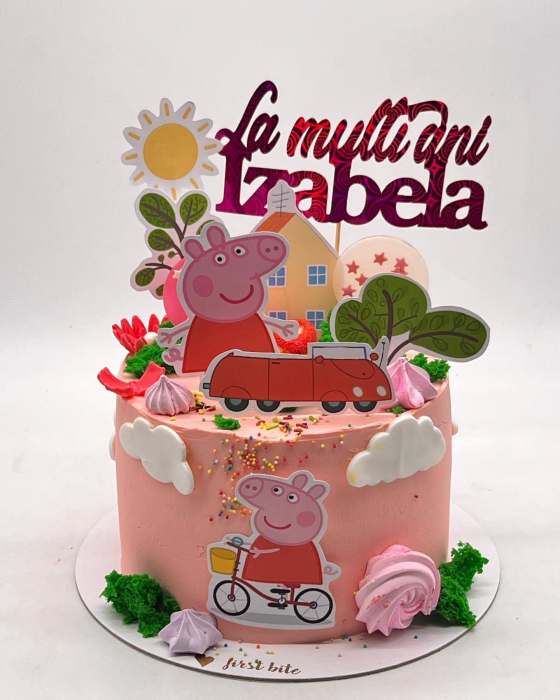Suita de toppere de tort cu cartonase cu Peppa Pig [2]