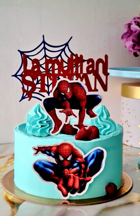 Suita de tort cu Spiderman si personalizata [6]
