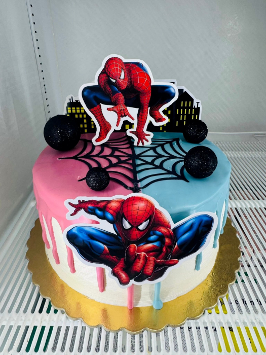 Suita de tort cu Spiderman si personalizata [22]