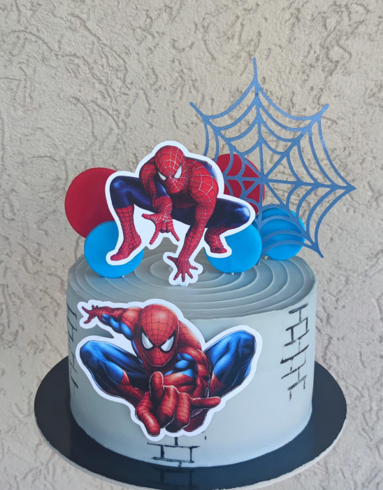 Suita de tort cu Spiderman si personalizata [14]