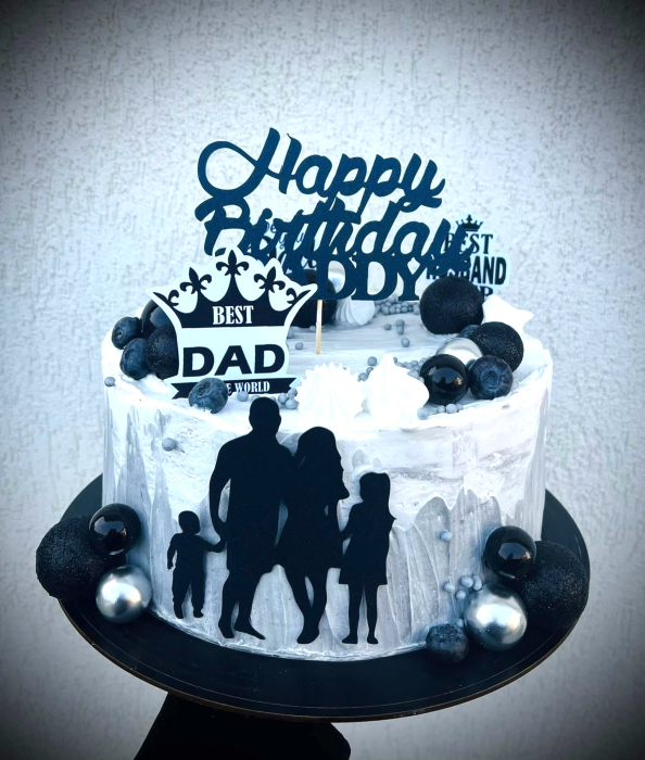 Suita toppere de tort personalizat cu 4 elemente pentru sot si tatic [2]