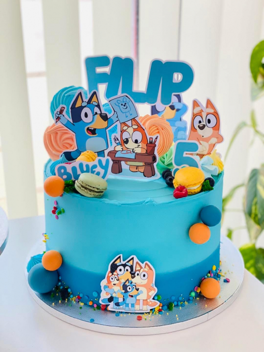 Suita toppere tort decoratiune cu Bluey [26]