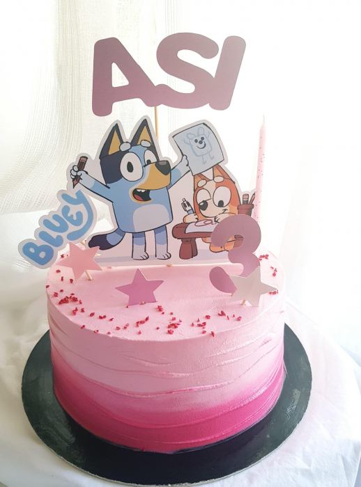 Suita toppere tort decoratiune cu Bluey [13]
