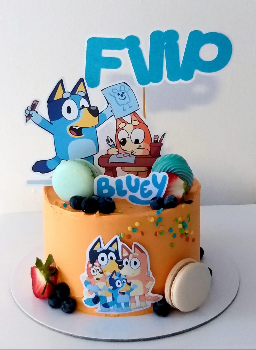 Suita toppere tort decoratiune cu Bluey [4]