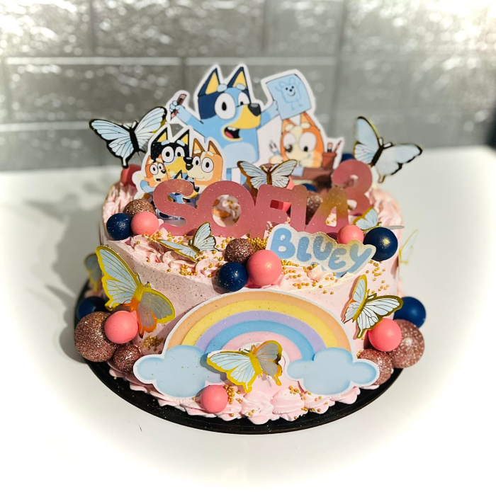 Suita toppere tort decoratiune cu Bluey [38]