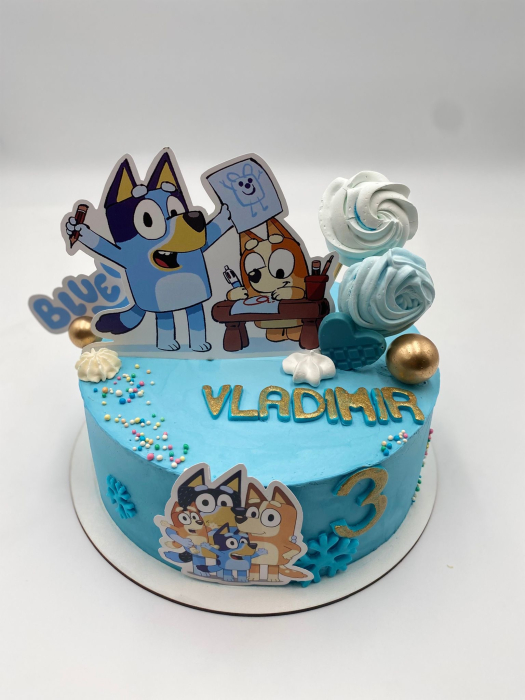Suita toppere tort decoratiune cu Bluey [35]