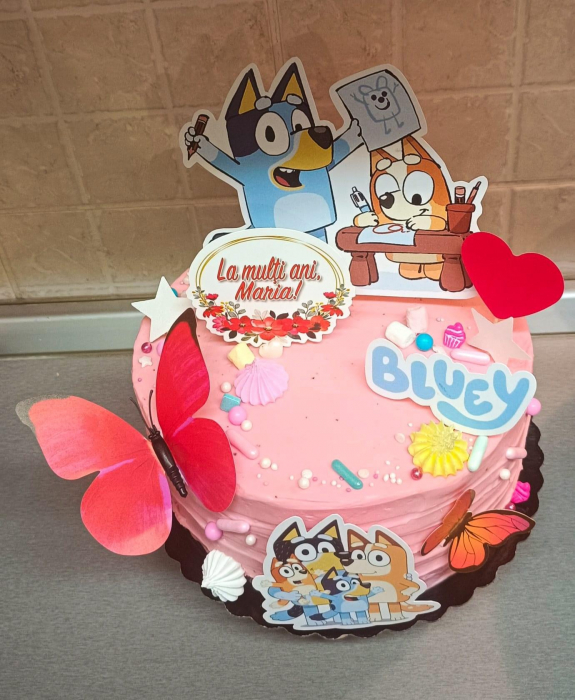 Suita toppere tort decoratiune cu Bluey [12]