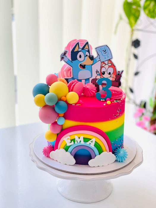 Suita toppere tort decoratiune cu Bluey [20]