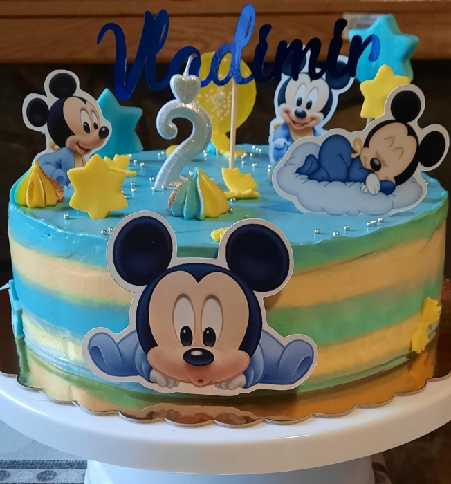 Suită de toppere tort cu baby Mickey [4]