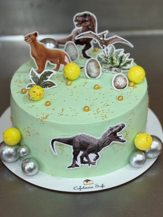 Suită toppere tort cu dinozauri realiști [6]