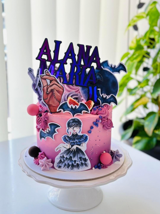 Suita toppere de tort din carton cu Wednesday [3]