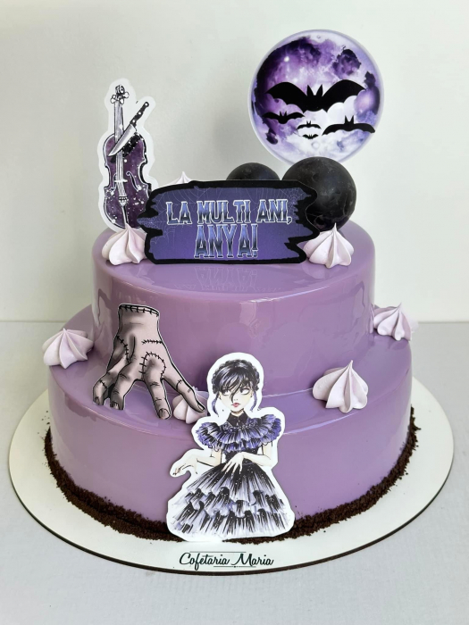 Suita toppere de tort din carton cu Wednesday [4]
