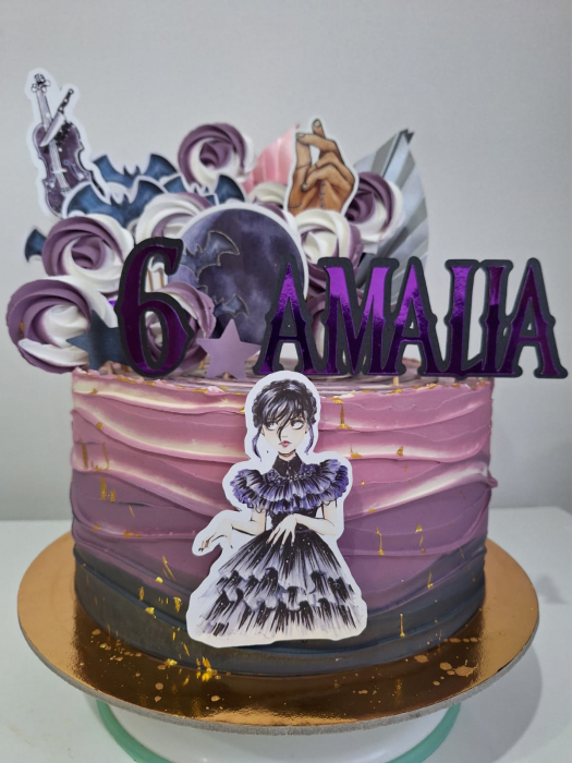 Suita toppere de tort din carton cu Wednesday [6]