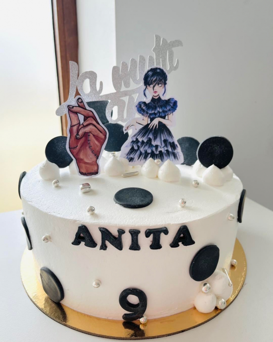 Suita toppere de tort din carton cu Wednesday [2]