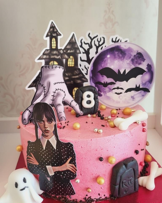 Toppere tort cu Wednesday pentru tort [2]