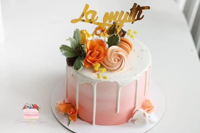 Topper La mulți ani gold auriu [11]