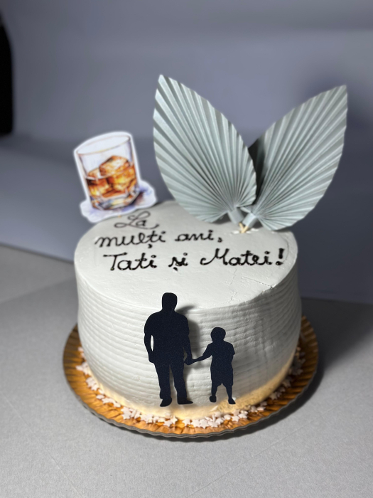 Decor tort frunză de palmier din hârtie - realizat manual ADAMEA [2]