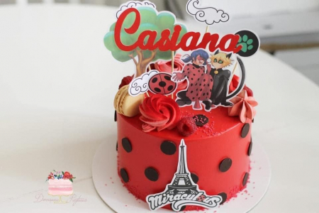 Suita toppere ornament de tort cu LadyBug și CatNoir