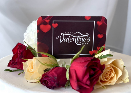 Iubire - Topper tort ca decor pentru Sfantul Valentine