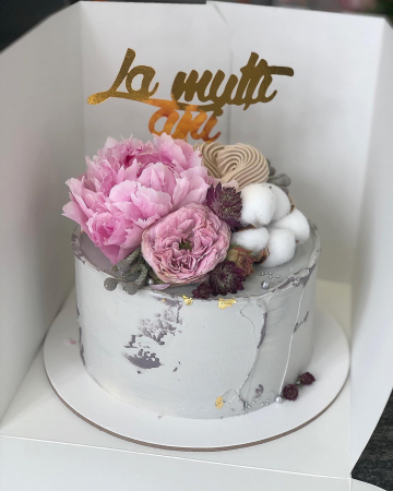 Topper La mulți ani gold auriu [1]