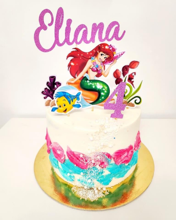Suita de toppere tort cu ariel sirena marii [13]
