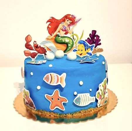 Suita de toppere tort cu ariel sirena marii [8]