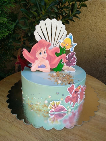Toppere tort cu Ariel sirena [3]