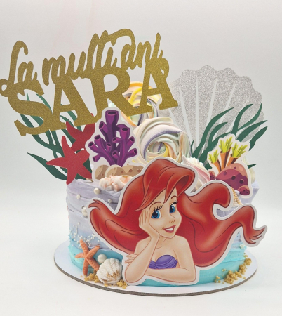 Toppere tort cu Ariel sirena [2]