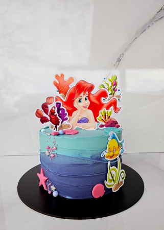 Toppere tort cu Ariel sirena [7]