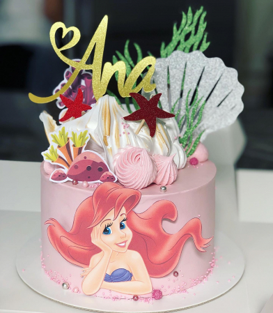 Toppere tort cu Ariel sirena [2]