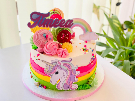 Topper Adamea cu unicorn din carton [1]