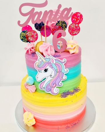 Topper Adamea cu unicorn din carton [2]
