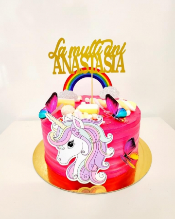 Topper Adamea cu unicorn din carton [3]