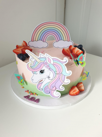 Topper Adamea cu unicorn din carton [5]