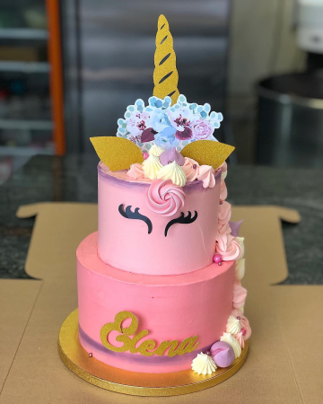 Unicorn - Suită topper corn unicorn cu flori