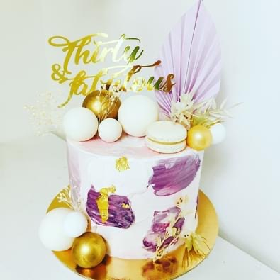 Decor de tort cu frunza de palmier din carton [7]