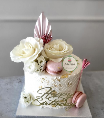 Decor de tort cu frunza de palmier din carton [1]
