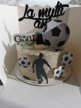 Topper frontal cu silueta de fotbalist [3]