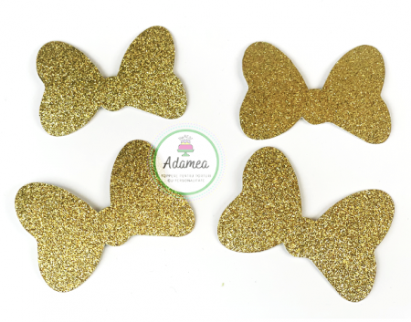 Fundita auriu glitter pentru torturile Minnie